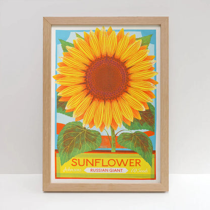 Sunflower - A3 Risograph Print