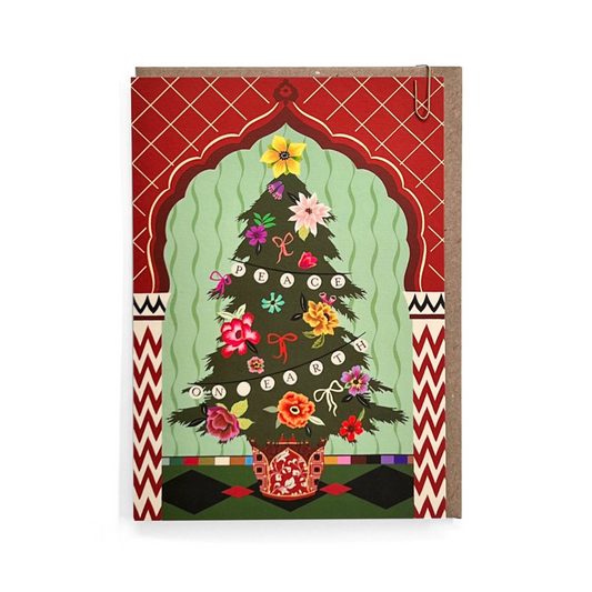 Peace On Earth Tree Card