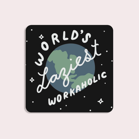 Workaholic Vinyl Sticker