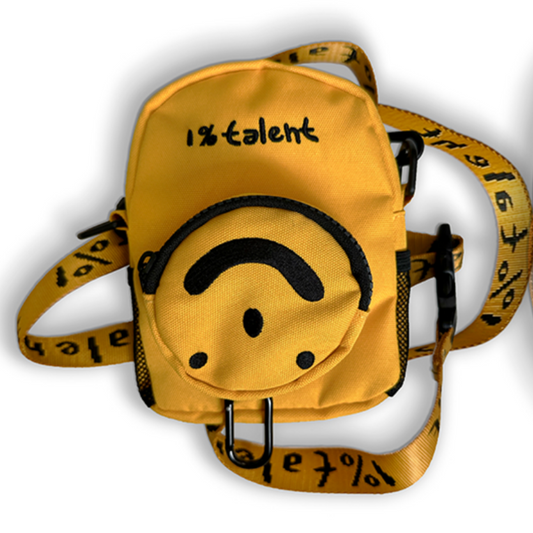 Smiley Face Side Bag (Yellow)