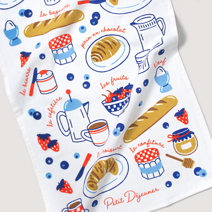 Petit Dejeuner Tea Towel