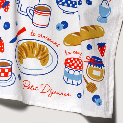 Petit Dejeuner Tea Towel