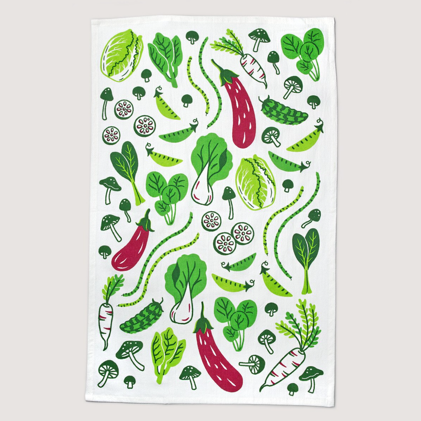 Asian Veggies Tea Towel