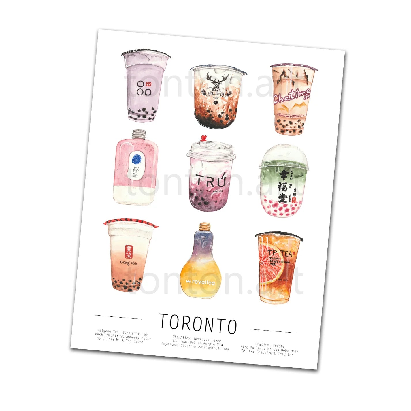 Bubble Tea Art Print