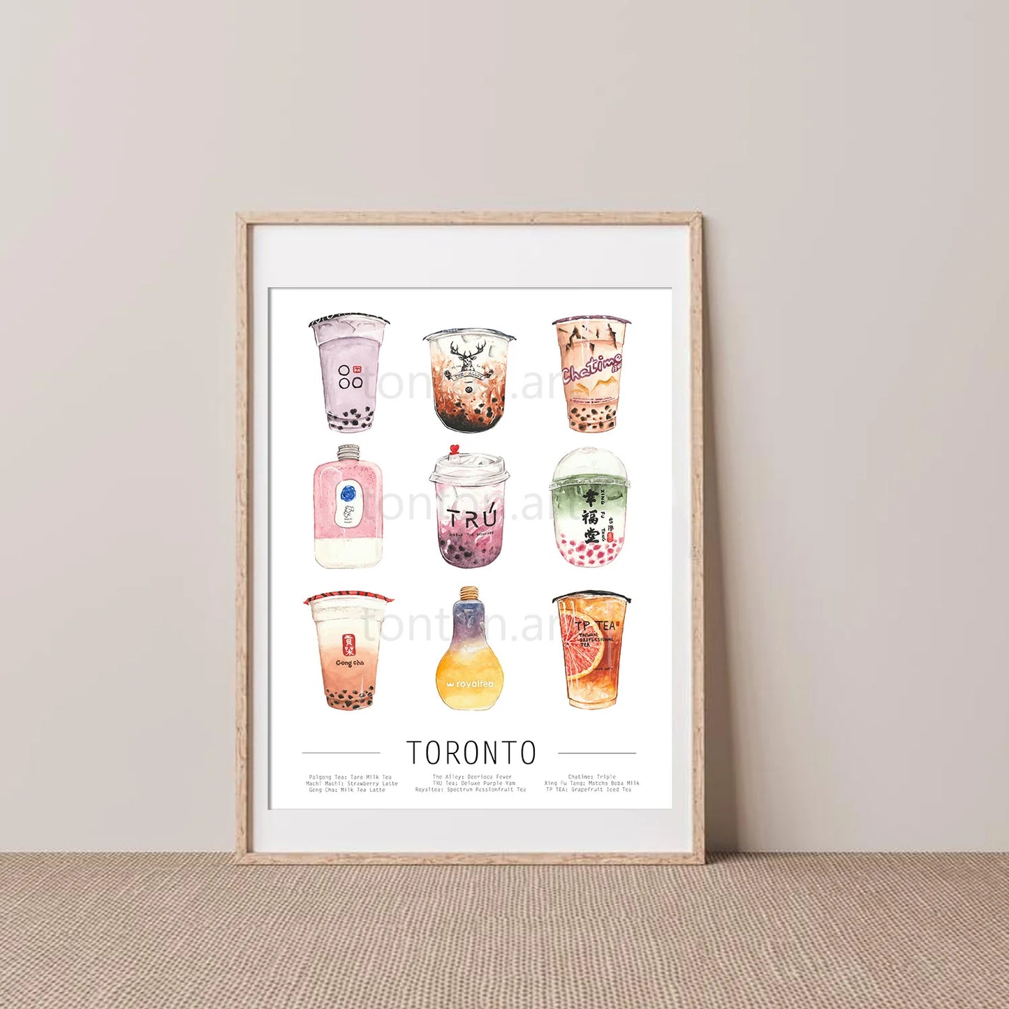 Bubble Tea Art Print