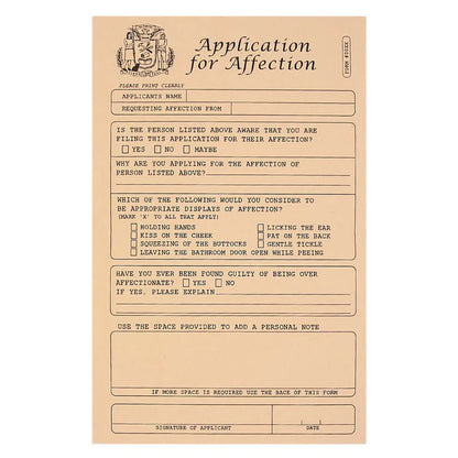 Affection Application Card