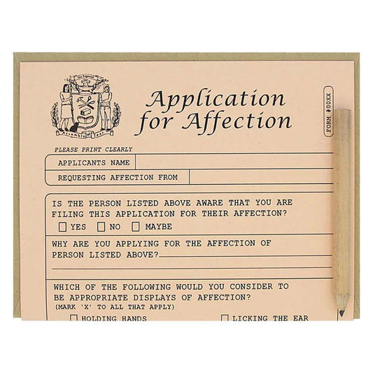 Affection Application Card