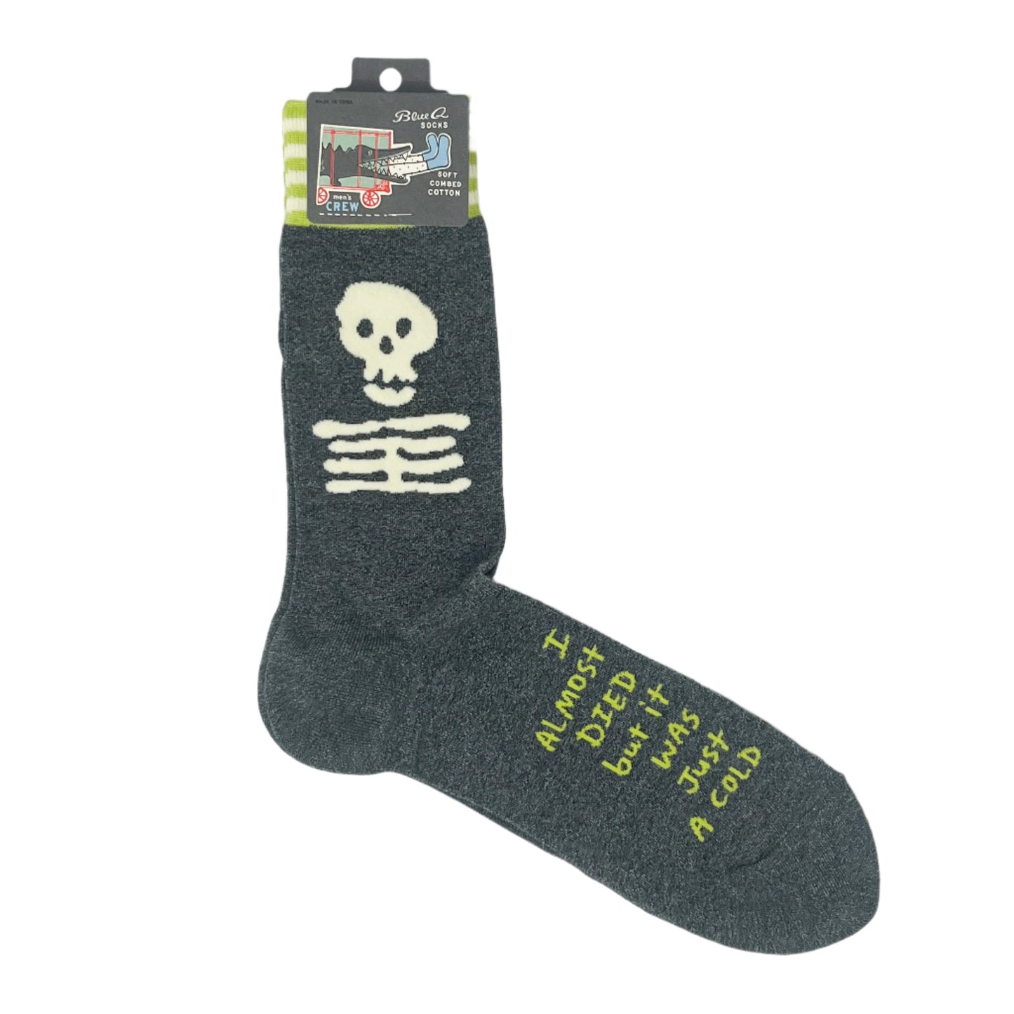 I Almost Died Crew Socks - M