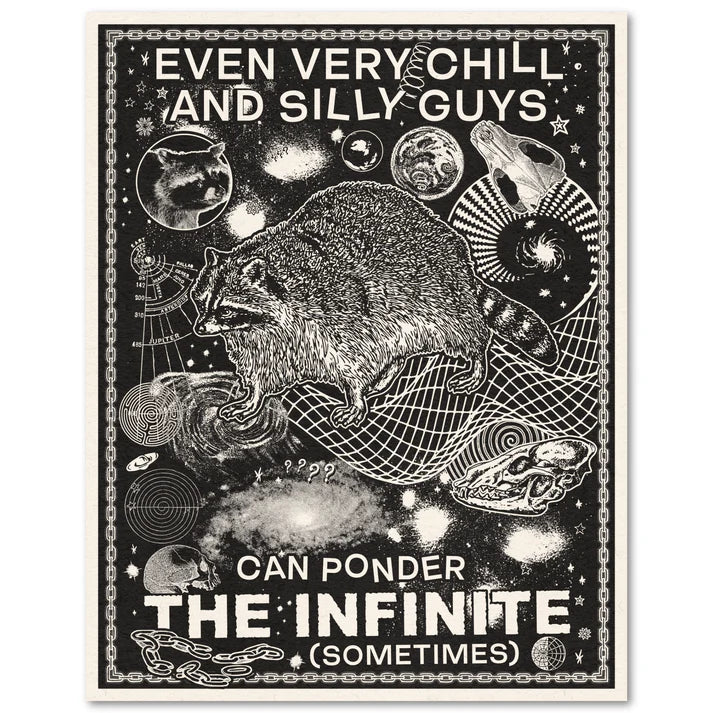 Ponder the Infinite - 11x14 - Risograph Poster