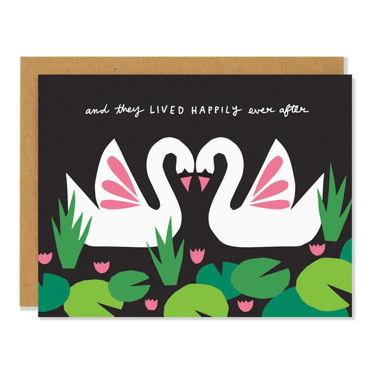 Swan Wedding - Greeting Card