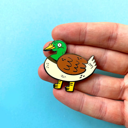 Happy Duck Enamel Pin