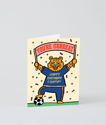 you're Grrreat - Kids Greetings Card