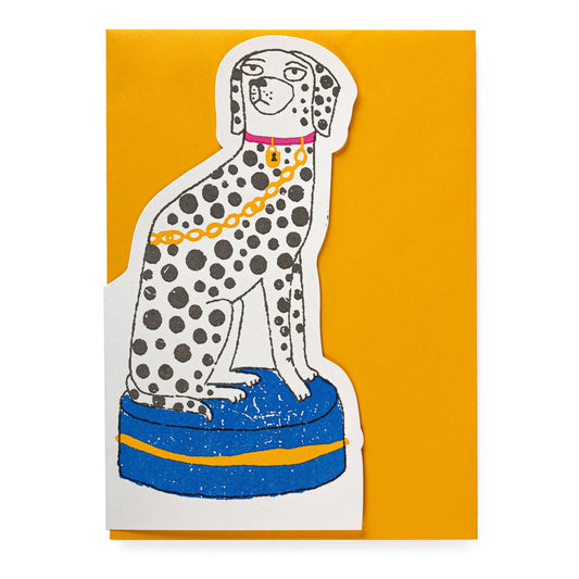 Dalmatian Cut-Out Greeting Card