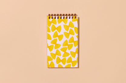 Farfalle Letterpress Spiral Pocket Size Notebook