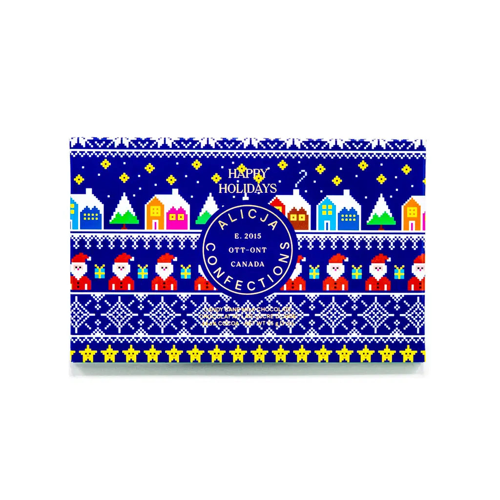 Happy Holidays Milk Postcard Chocolate Bar