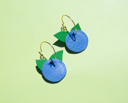 Blueberry Hoops Earrings