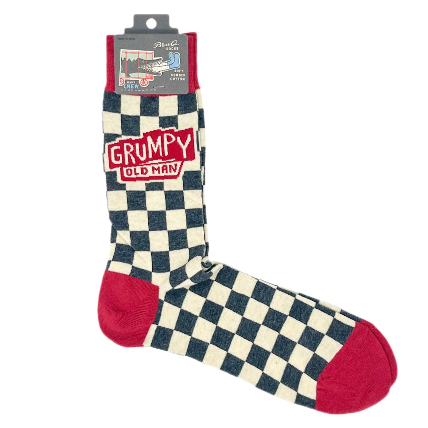 Grumpy Old Man Crew Socks - M