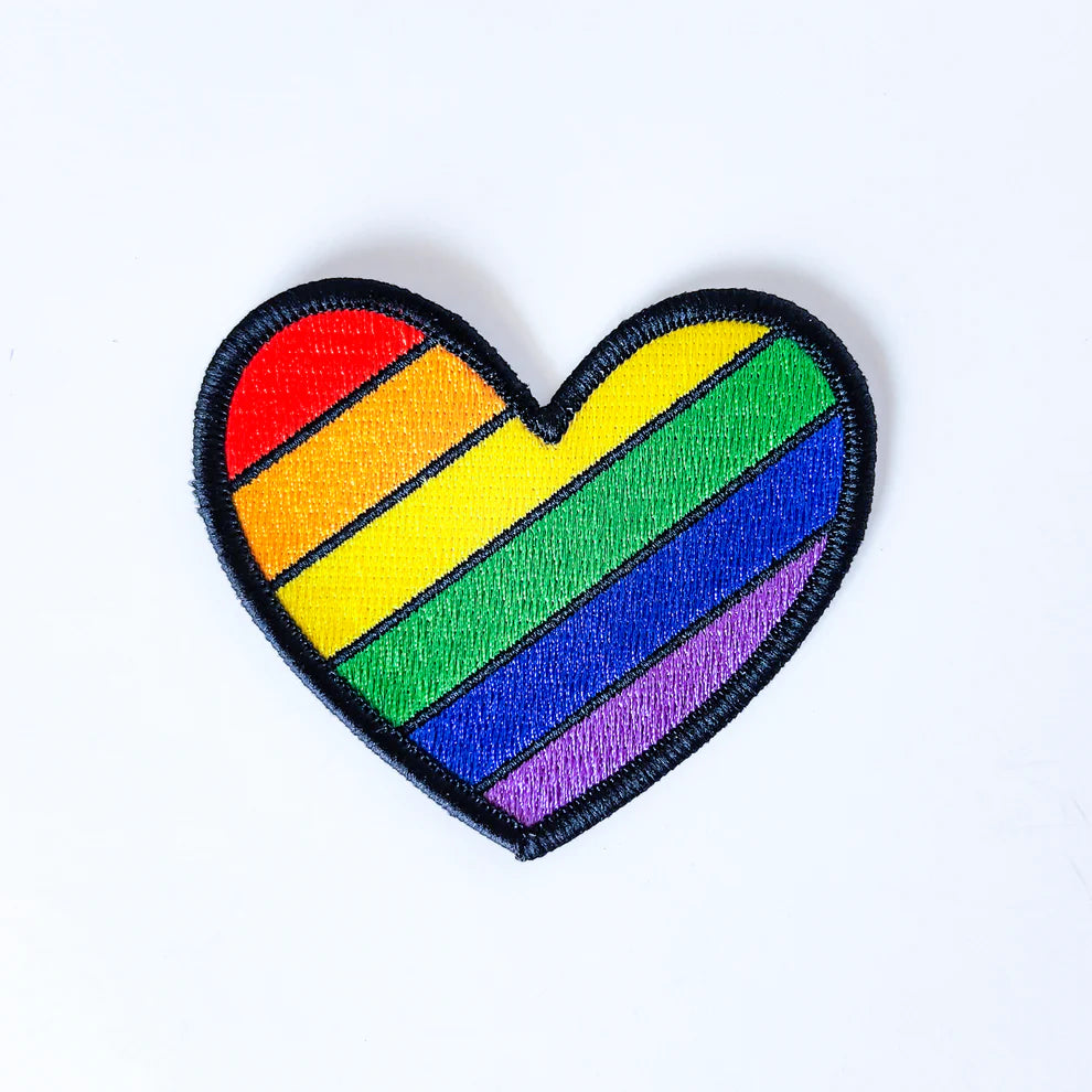 Rainbow Pride Heart Patch