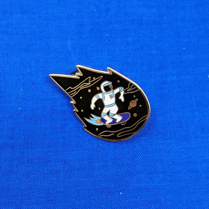 Skater Astronaut Pin