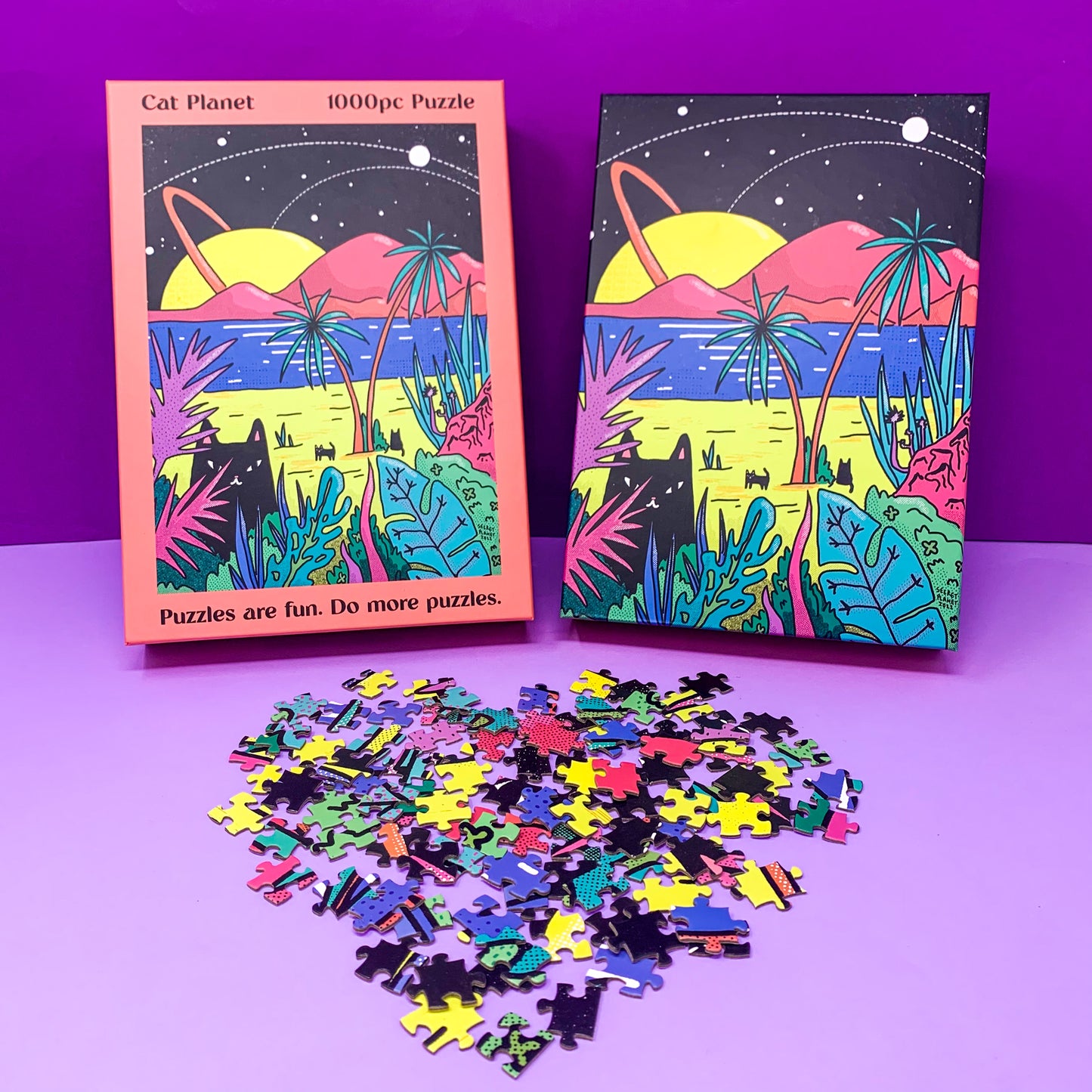 Cat Planet 1000pc Puzzle