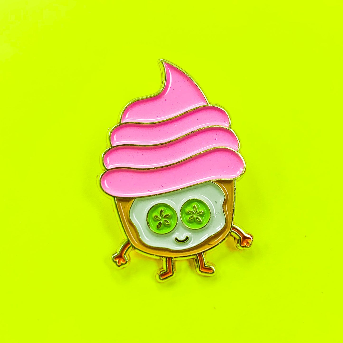 Treat Yo Self Cupcake Enamel Pin