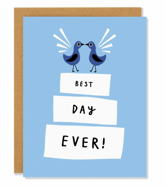 Best Day Ever Wedding Greeting Card