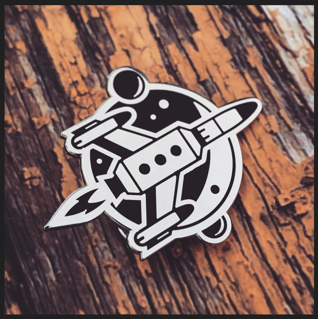 Space Ship Enamel Pin