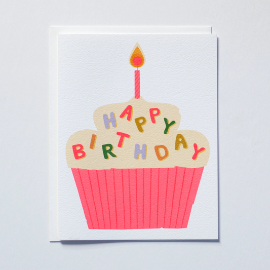 Happy Birthday Cupcake Greeting Card