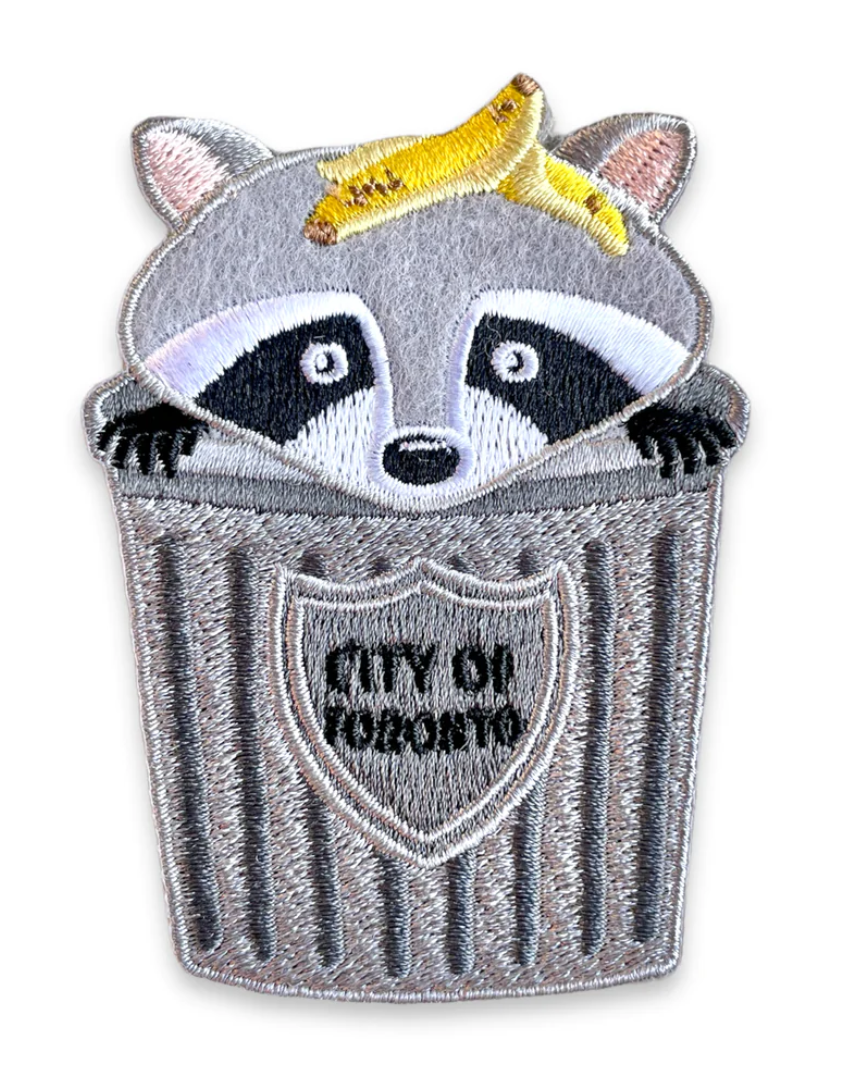 Toronto Raccoon Iron-On Patch