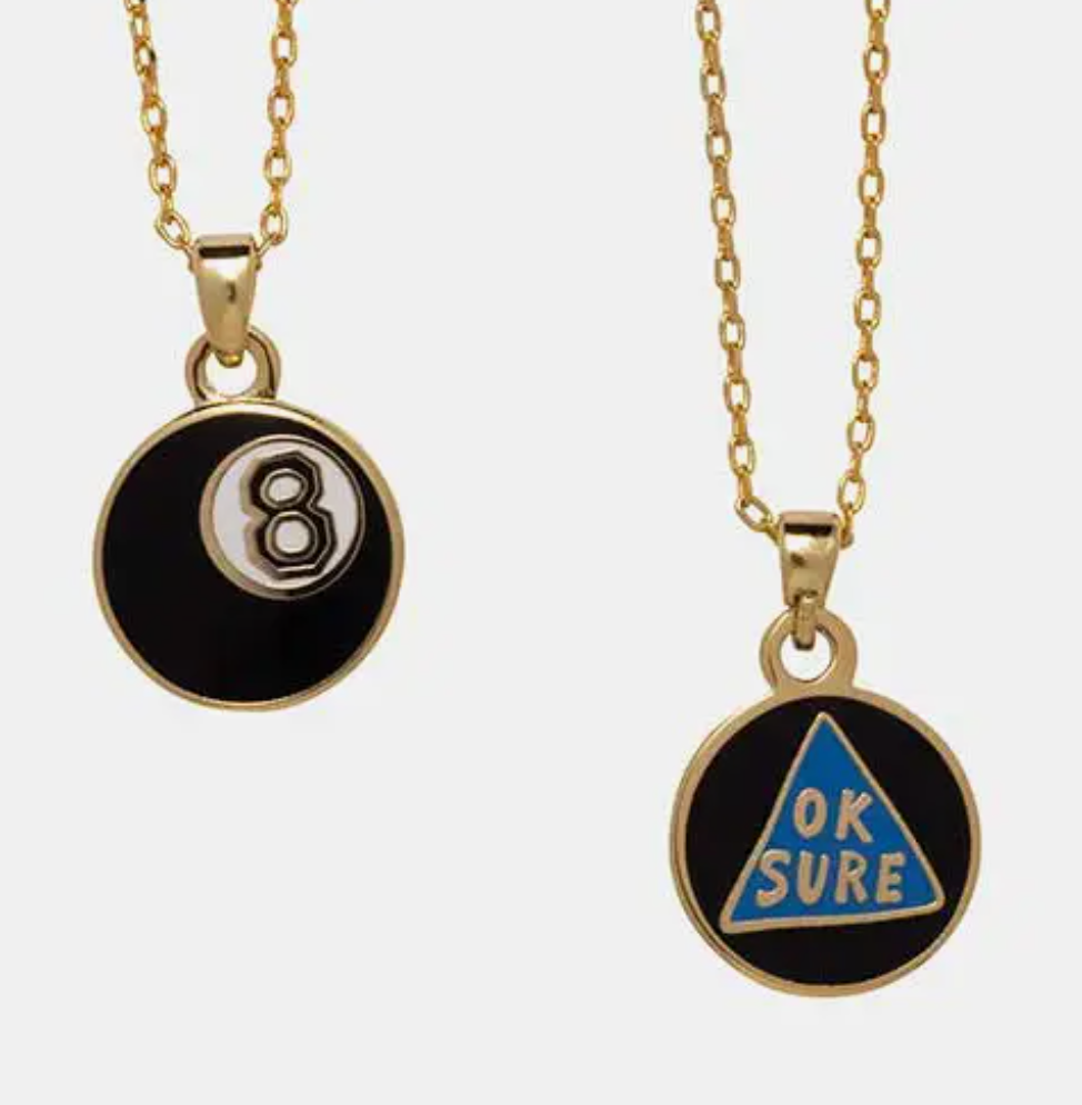 Magic 8 Ball Necklace