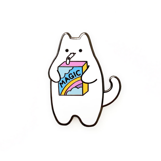 Magic Juicebox Cat Enamel Pin